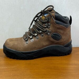 Everest Hiking Boots Brown Ankle Boots Rugged Sole Padded Collar Her-7 Him-5
